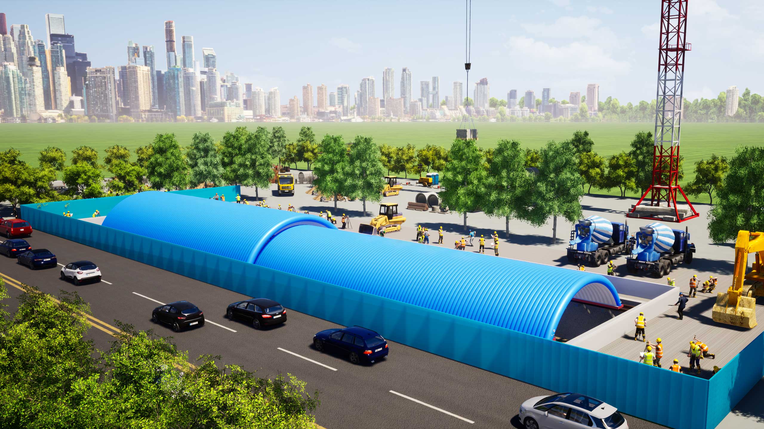 基坑氣膜應(yīng)用場(chǎng)景