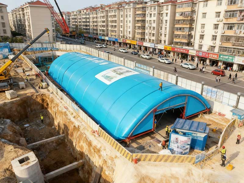 濟(jì)南軌道交通7號(hào)線項(xiàng)目現(xiàn)場(chǎng)